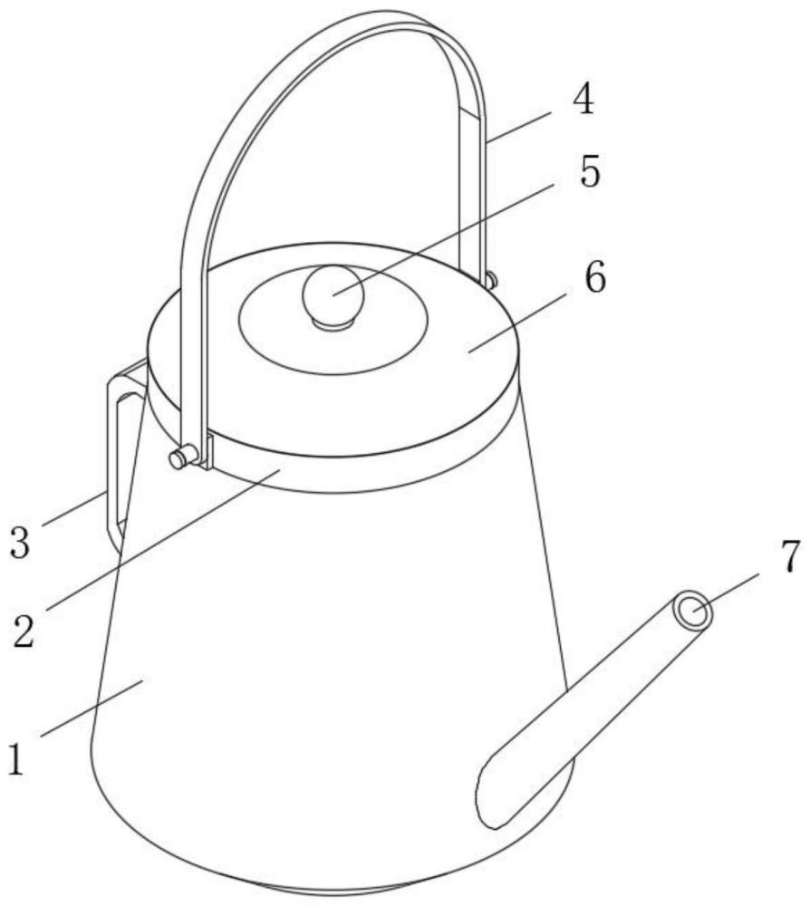 一种装备防脱落盖的搪瓷茶壶的制作方法