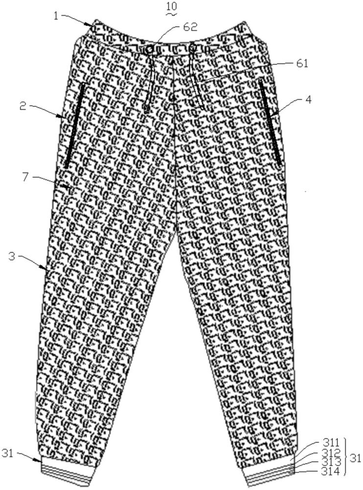 束脚休闲裤的制作方法