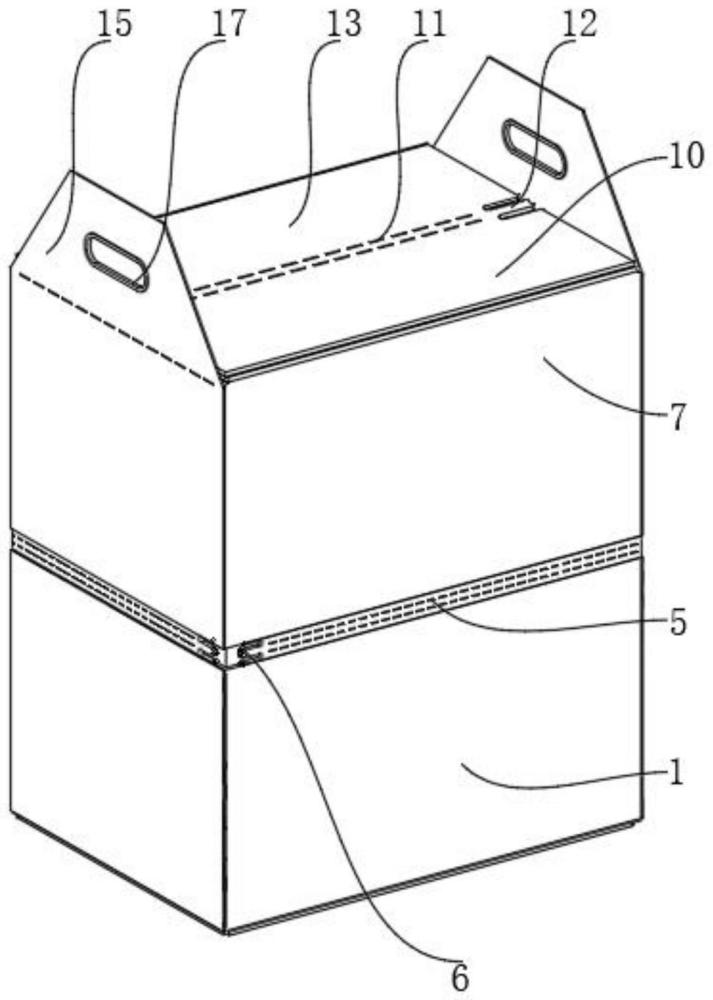 一种双拉口式拉链环保纸箱的制作方法