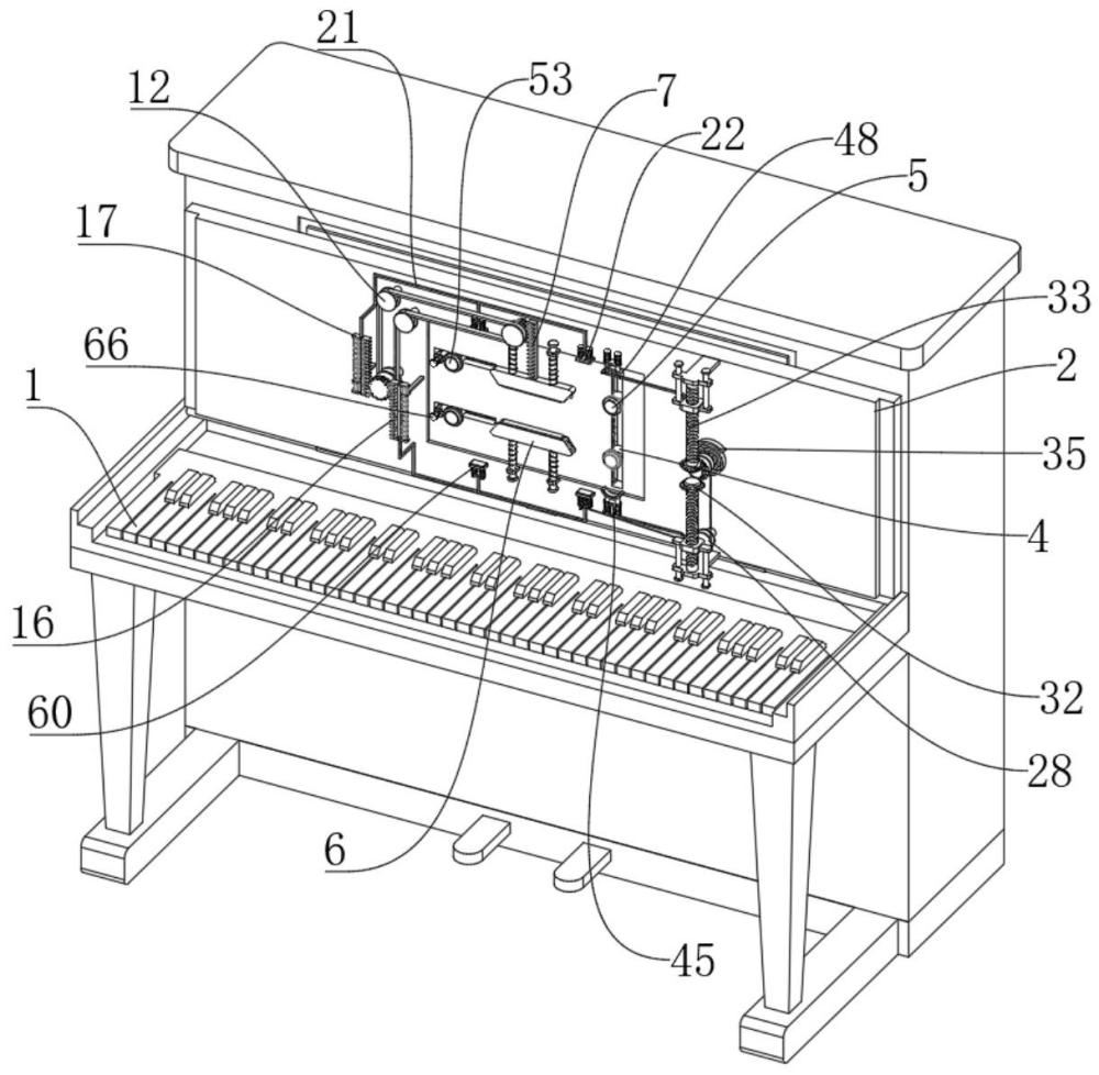 一种立式电钢琴平板智能进出装置的制作方法