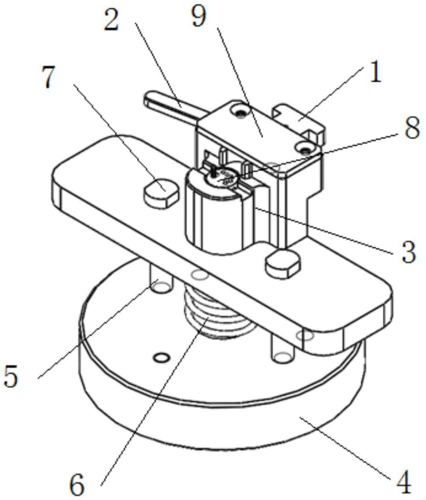 一种新型同轴光器件引脚收拢装置的制作方法