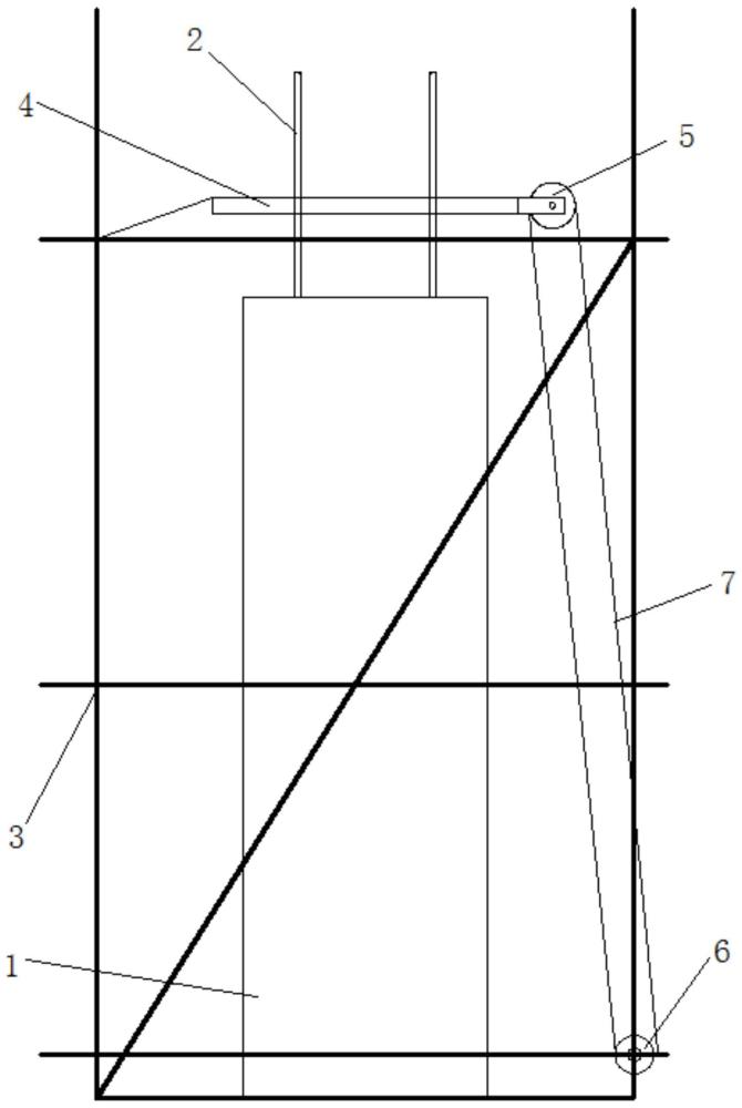 一种浇筑支撑柱高点位置模板的辅助运输结构的制作方法