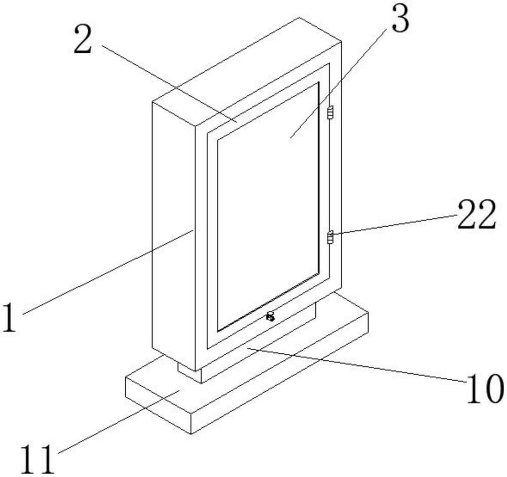 一种密封性好的广告灯箱