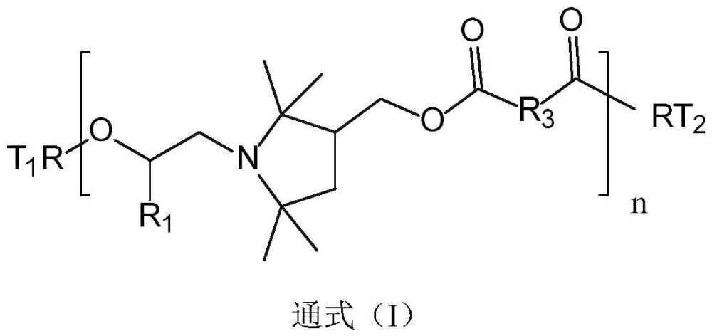 一种聚合型高分子空间位阻胺及其制备方法和应用与流程