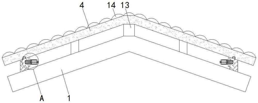 一种GRC预制屋面瓦与钢结构的安装结构的制作方法