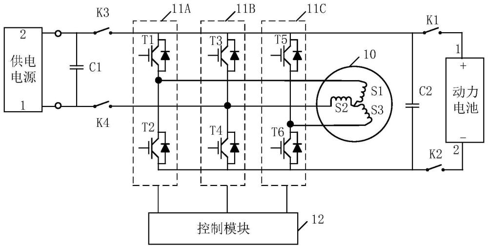 一种电机驱动系统、车辆、充电方法与流程