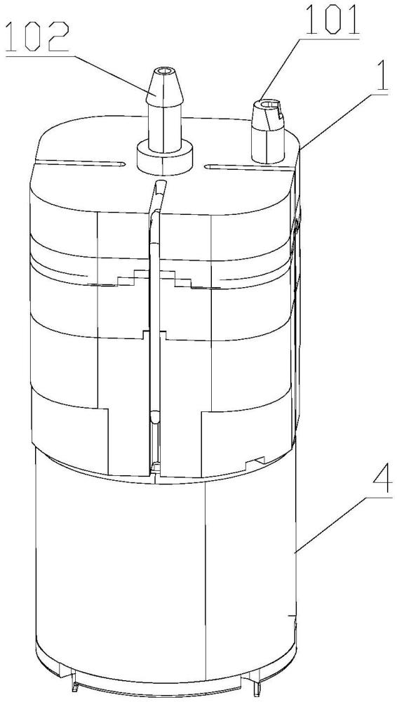 一种隔离腔体气流雾化器气泵的制作方法