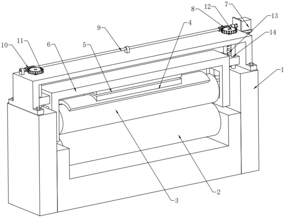 一种造纸机辊间距调节机构的制作方法