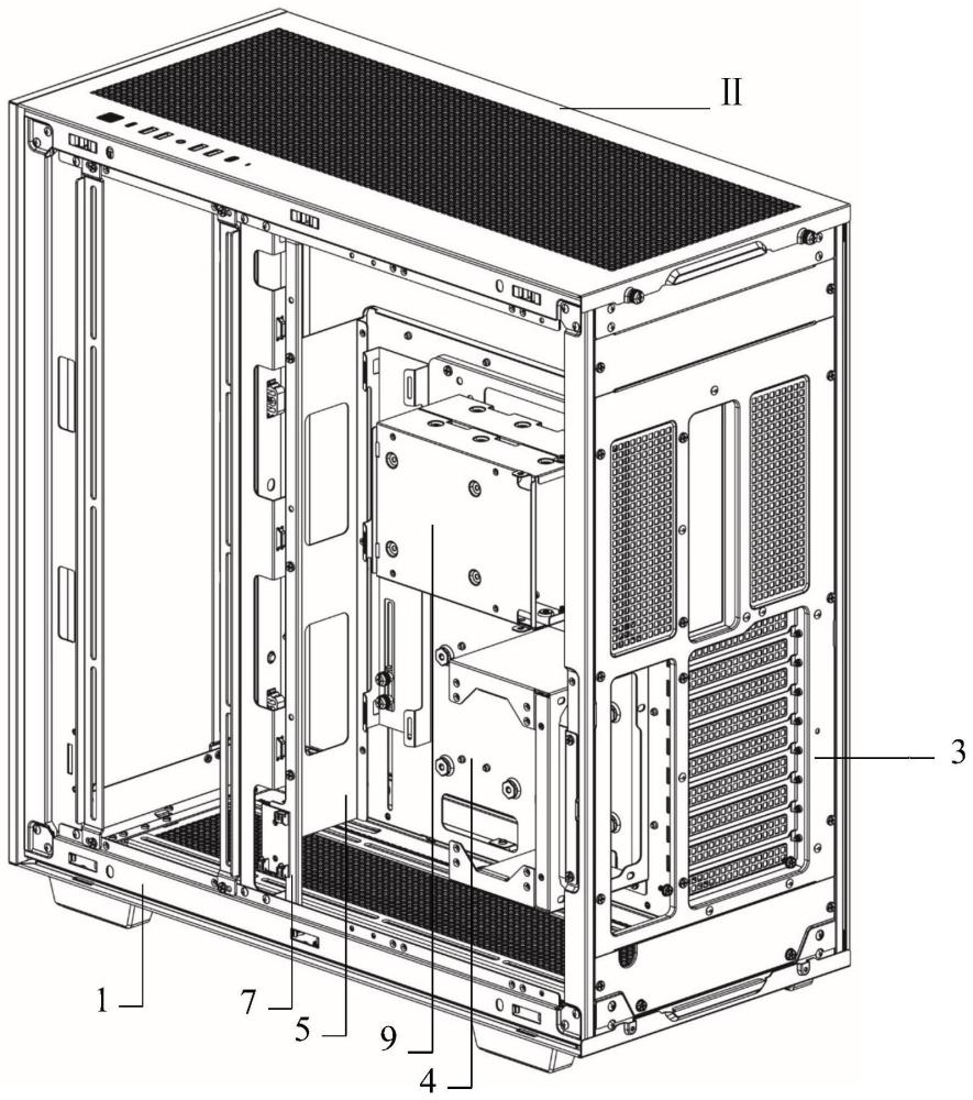 主板托架位置可调的机箱结构的制作方法