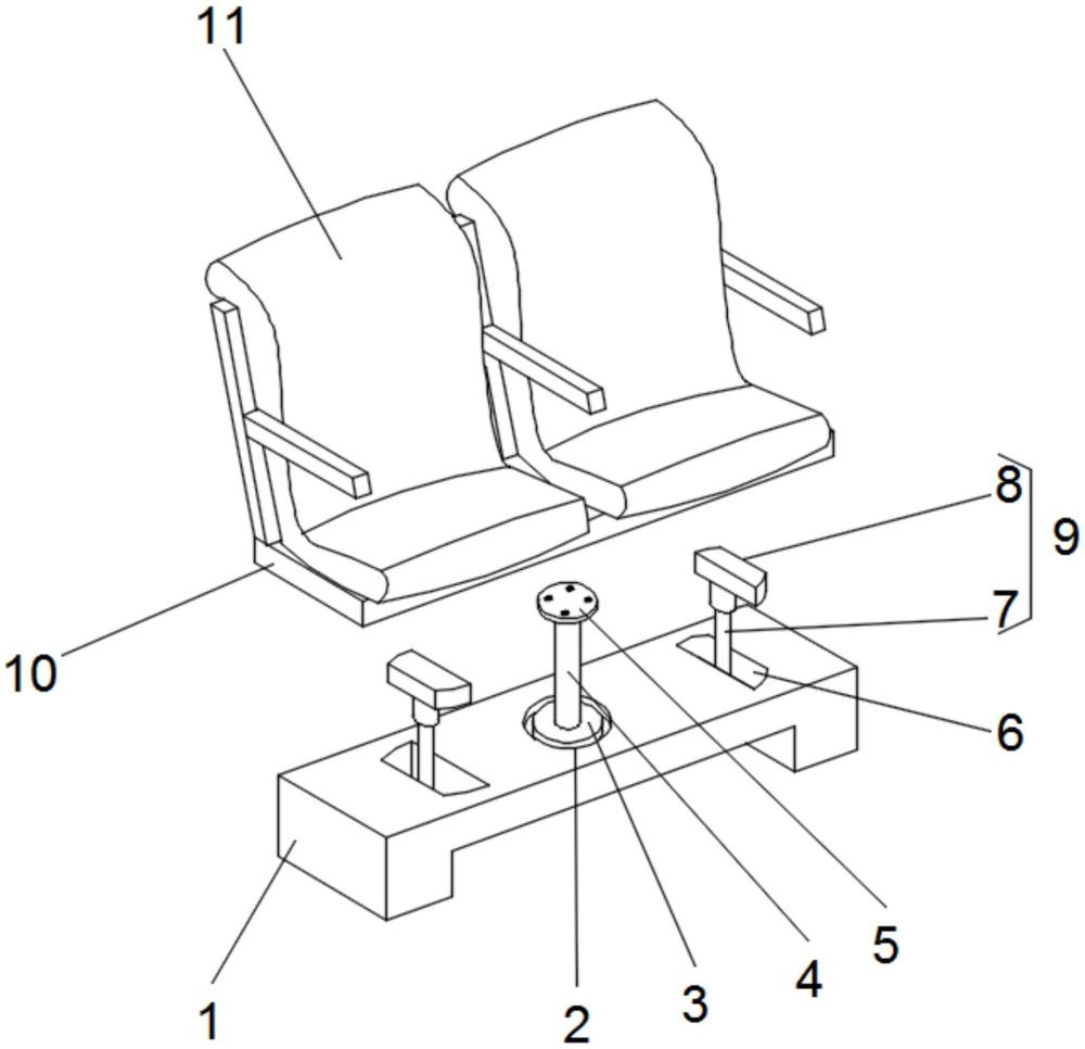 一种灵活转向的高铁车厢座椅的制作方法