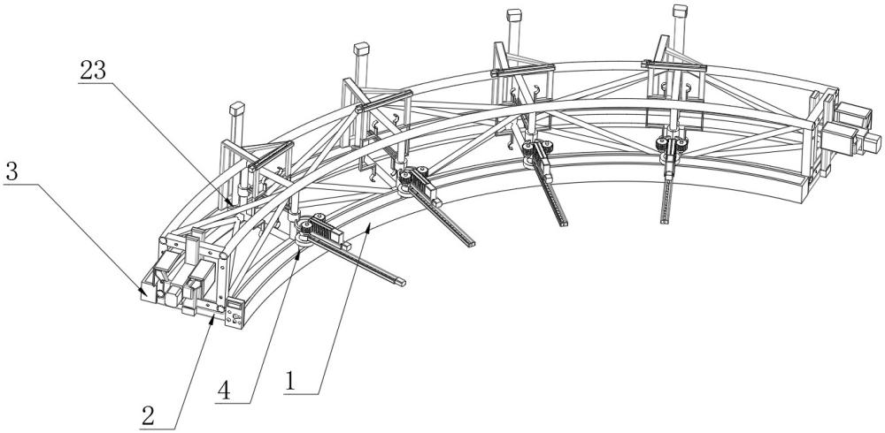 一种大跨度管桁架定位装置的制作方法