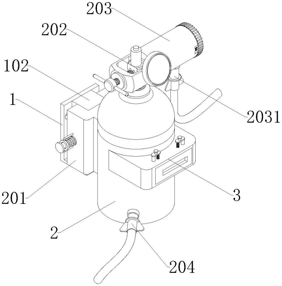 一种过滤式墙式氧气吸入器的制作方法