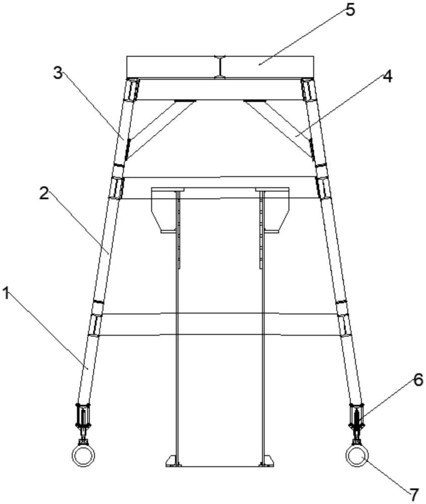 一种地下有限空间可移式钢管柱吊装装置的制作方法
