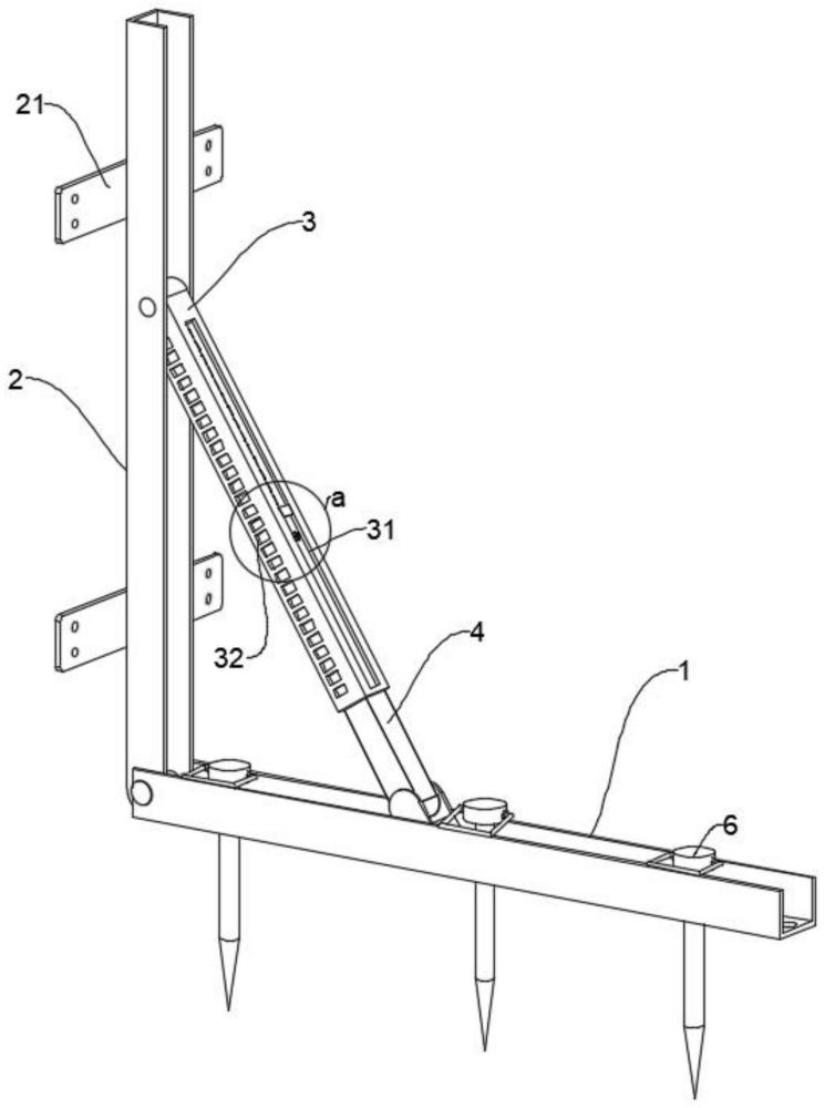 一种建筑模板紧固用斜位支撑装置的制作方法