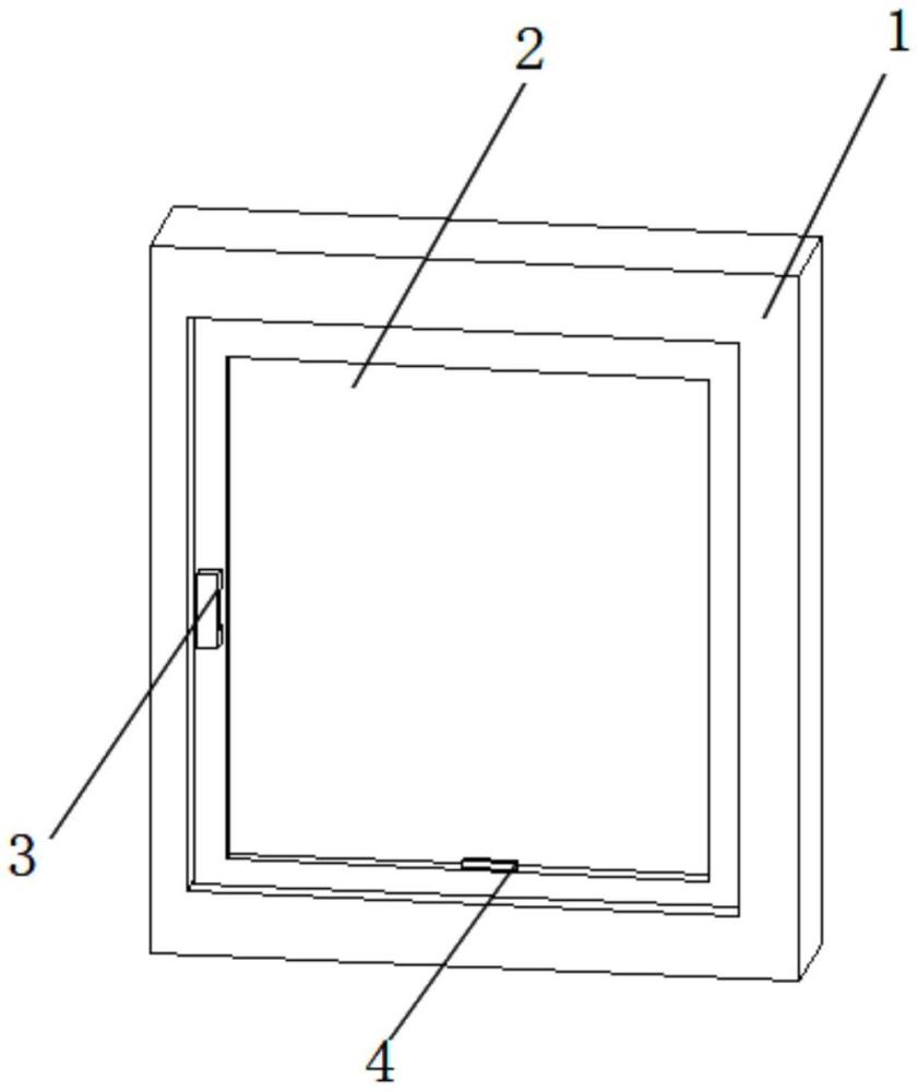 一种无压线铰链隐藏式隔热铝窗的制作方法