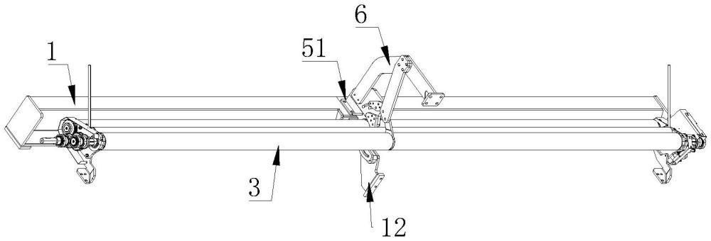 一种宽幅拉舍尔单针床经编机的牵拉机构的制作方法