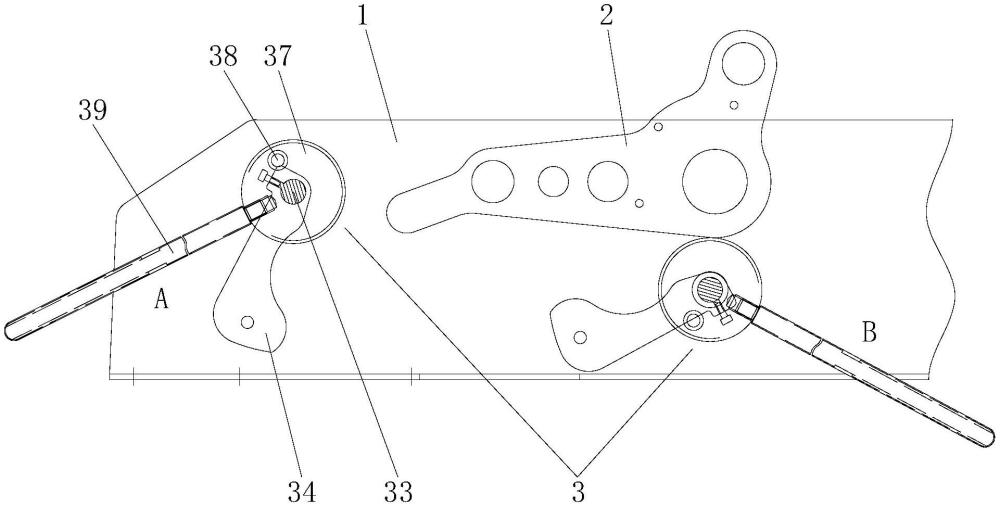 一种喷气织机用上置式凸轮开口装置的分绞机构的制作方法