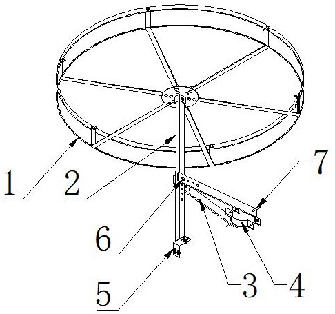 一种配网杆塔用可拆装飞禽栖息平台的制作方法