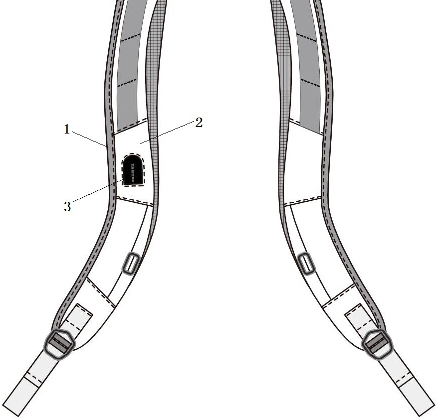 一种带有充电接口的肩带结构的制作方法
