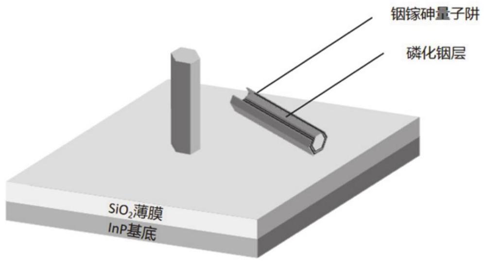 一种近红外通讯波段垂直发射纳米线激光器及其制备方法