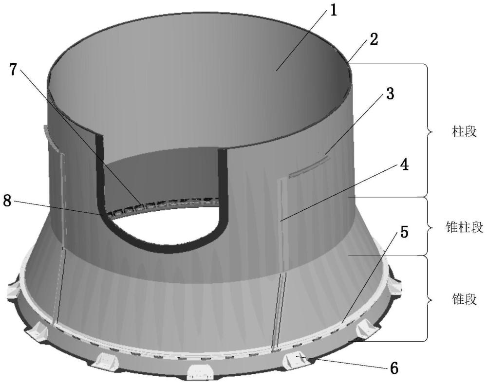 用于载荷平台一体化星体结构的中心承力筒的制作方法