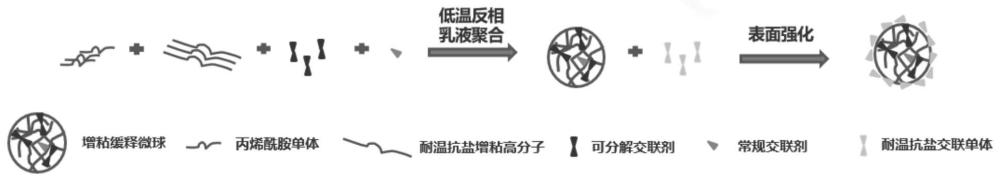 表面强化型耐温耐盐包覆增粘体系及其制备方法和应用与流程