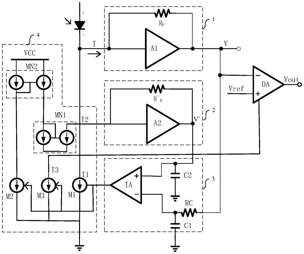 一种跨阻放大器输出信号的调节电路的制作方法