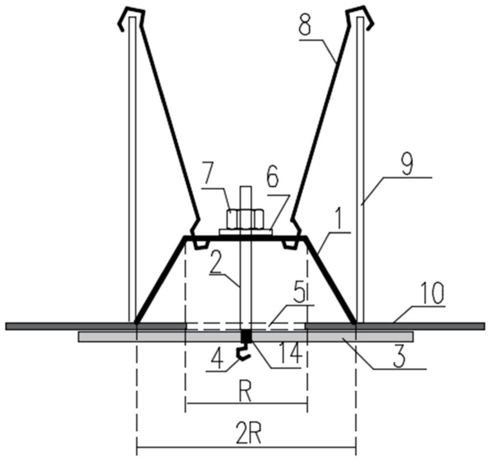 一种穿楼板套管锥桶定位装置及其施工方法与流程