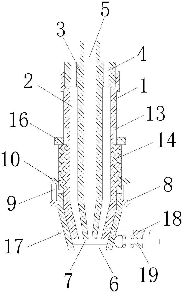 一种新型防堵割咀的制作方法