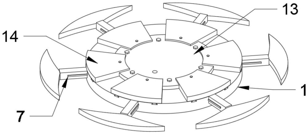 一种可变直径的开沟机刀盘的制作方法