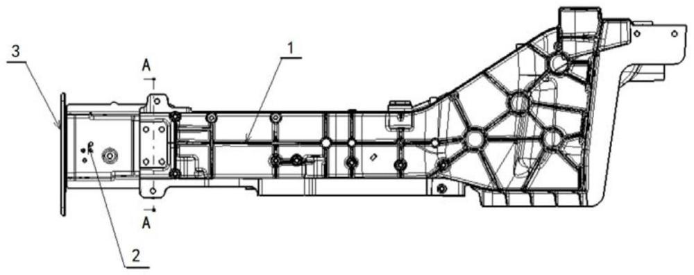 一种发动机舱纵梁与前碰撞横梁的连接结构的制作方法