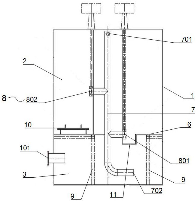 一种大口径玻璃钢蓄水式一体化泵站的制作方法
