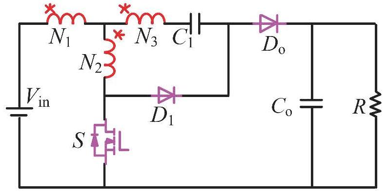 一种多匝比自由度Y型耦合电感直流升压网络变换器及其控制方法