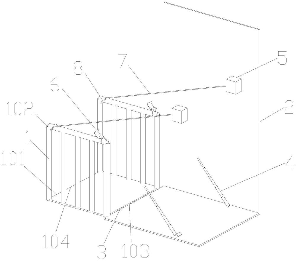 施工电梯用连接廊桥的制作方法