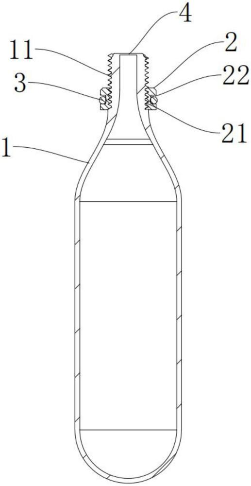 带密封结构的气瓶的制作方法