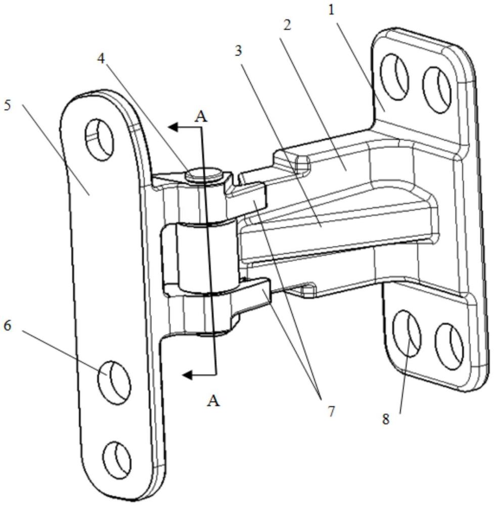 侧开式后背门铰链结构及车辆的制作方法