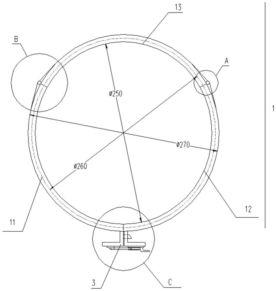 机车检修用活塞环卡具的制作方法