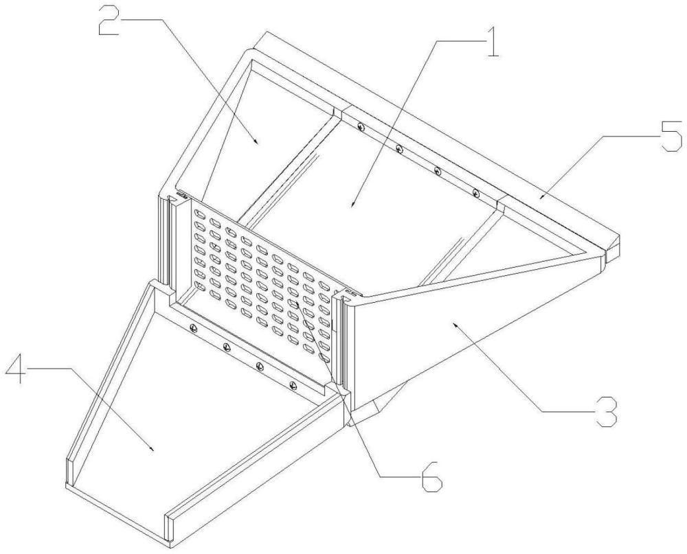 一种分体式受料斗导料槽装置的制作方法