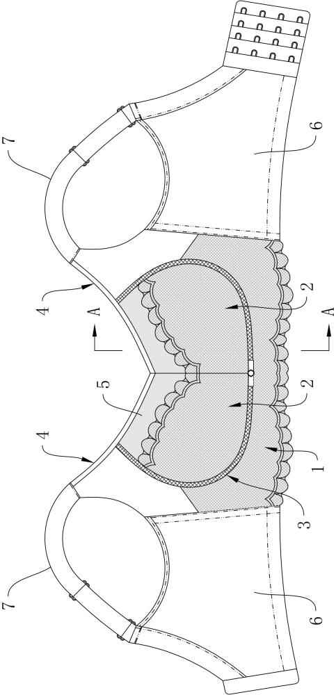 一种拼接式环乳聚拢平托文胸结构的制作方法