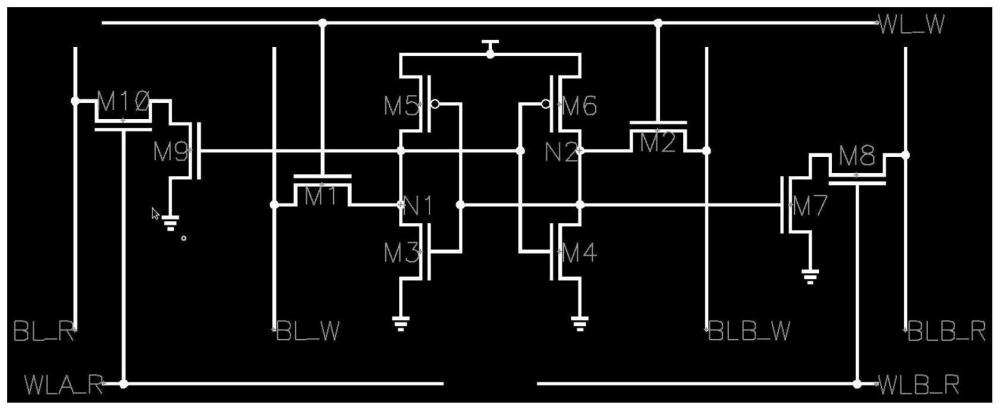 应用于存算一体电路的10晶体管SRAM存储单元结构的制作方法