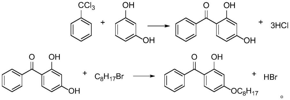 一种紫外吸收剂2-羟基-4-正辛基二苯甲酮的制备方法与流程