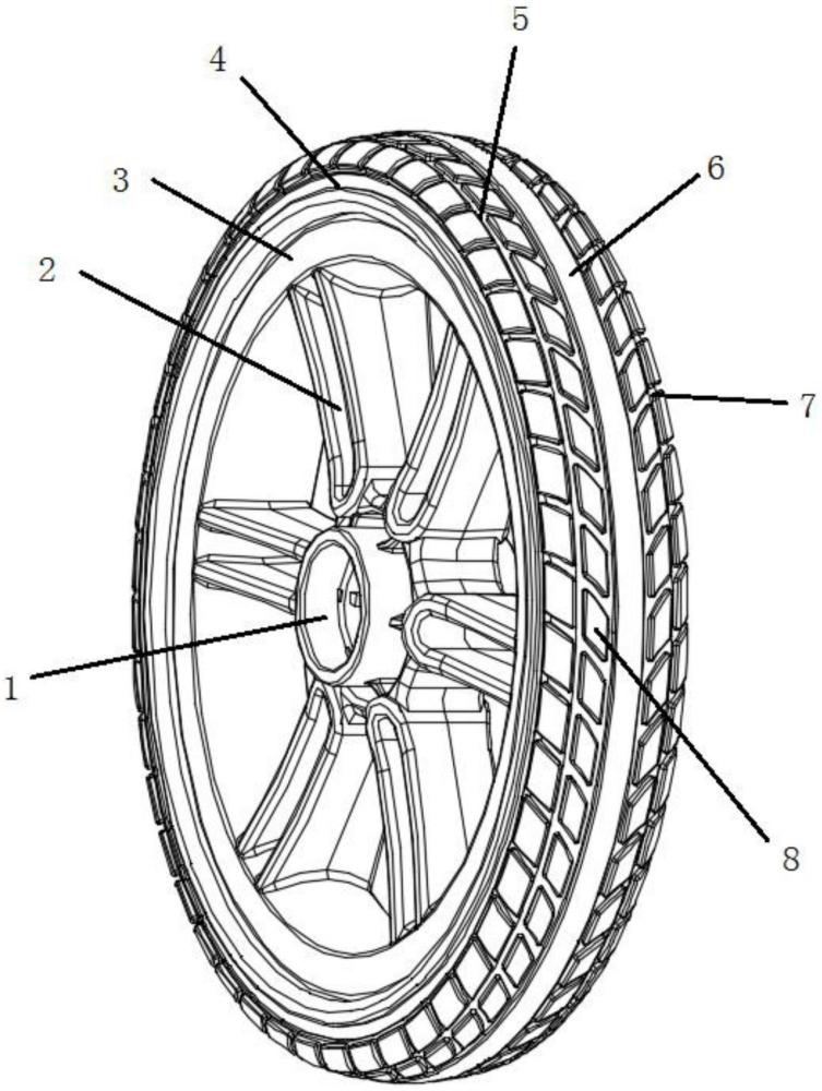 一种菱形花纹轮胎的制作方法