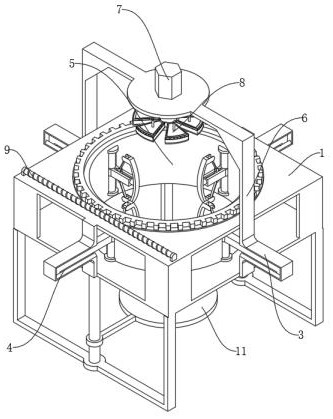 一种汽车轮毂钻孔加工用夹紧结构的制作方法