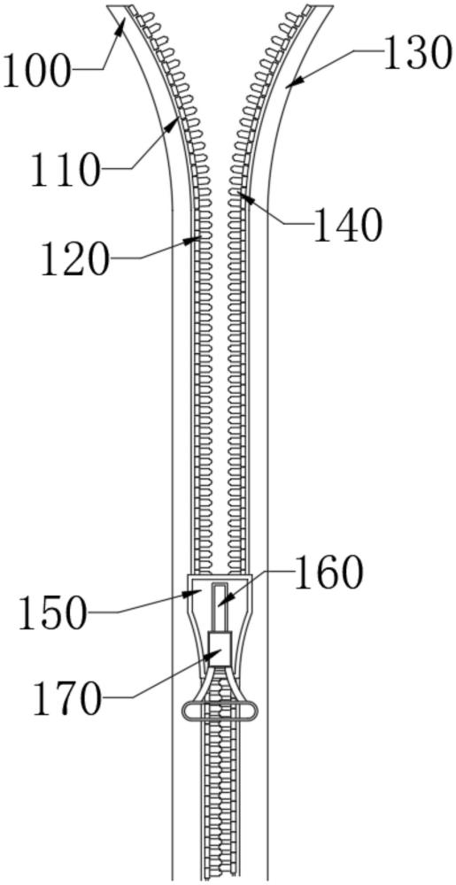 一种嵌入式拉链的制作方法