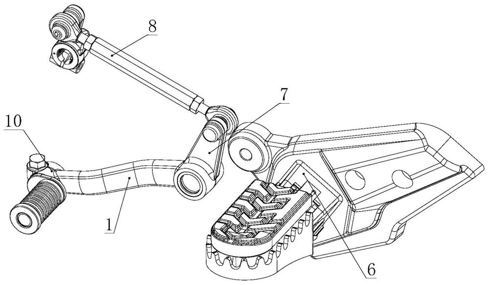 摩托车踏板调节组件的制作方法