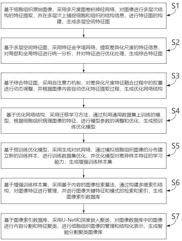 基于图神经网络的细胞组织病理图像智能分析方法及系统