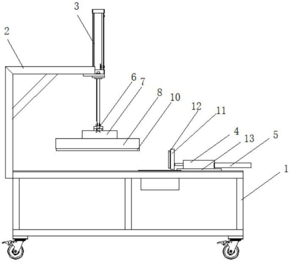 一种亚克力桌角的粘接装配台的制作方法