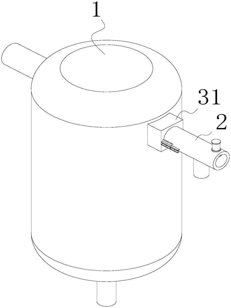 精滤器排渣管道安装结构的制作方法