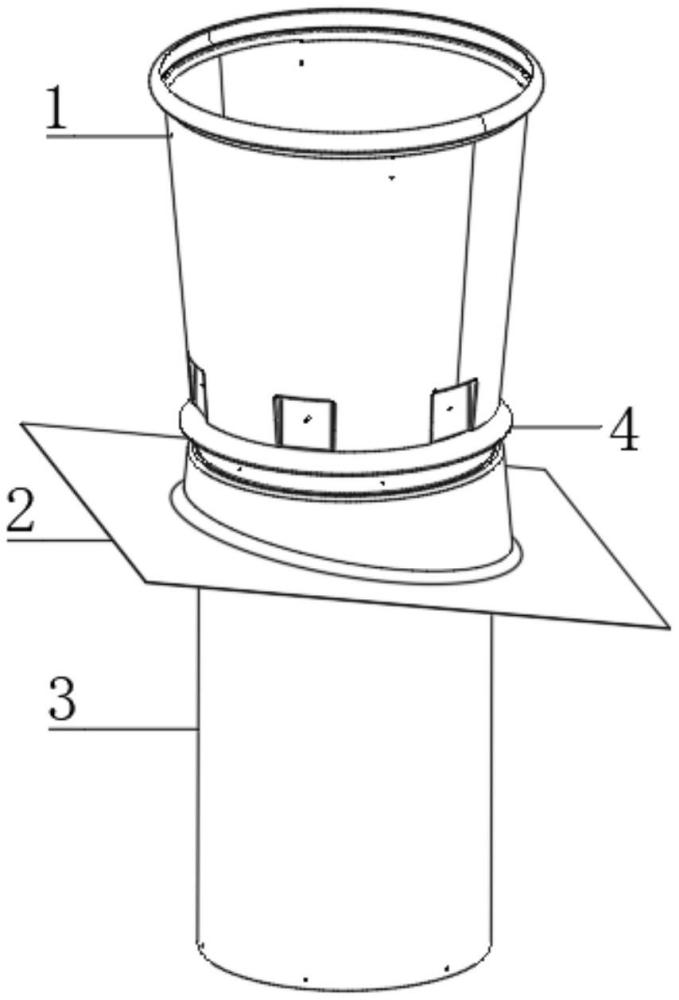 风机风筒的防水连接结构的制作方法