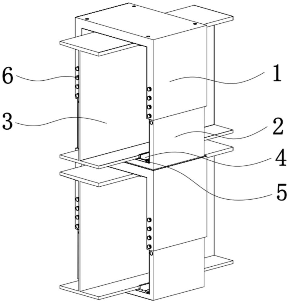 悬挂结构多楼层H型钢梁整体提升竖向连接的连接卡具的制作方法